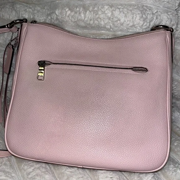 Coach Women's Ellie File Top Zip Crossbody Bag in Pebbled Leather (Lilac) - Picture 4 of 8